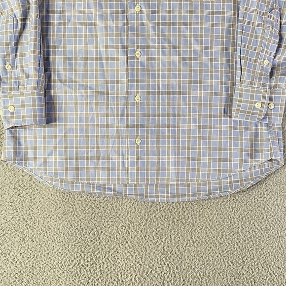 Vintage Gitman Bros Shirt Mens Medium Blue Plaid Button Long Sleeve USA Made - Picture 3 of 8